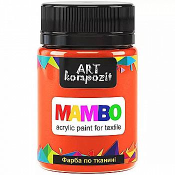 Фарба акрилова Mambo для тканин, Флуоресцентний помаранчевий (83), 50 мл, ART Kompozit Фарба акрилова Mambo для тканин, Флуоресцентний помаранчевий (83), 50 мл, ART Kompozit