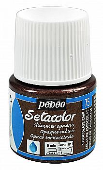 Фарба для світлих тканин Setacolor 45 мл непрозора блискуча, шоколадно-сіра, 295-075 Pebeo Фарба для світлих тканин Setacolor 45 мл непрозора блискуча, шоколадно-сіра, 295-075 Pebeo