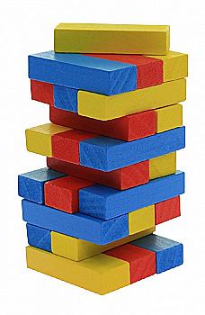 Настільна гра Goki Дженга Різнокольорова вежа, HS973 Настільна гра Goki Дженга Різнокольорова вежа, HS973