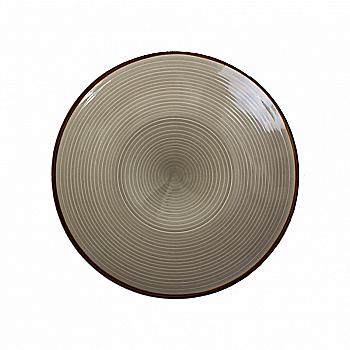 Тарілка кераміка 21,5 см, беж, 106972 Тарілка кераміка 21,5 см, беж, 106972