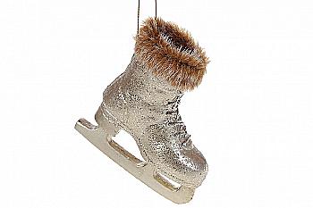 Декор підвісний "Чобіток" 9 см, золото, HA9-504 Декор підвісний "Чобіток" 9 см, золото, HA9-504