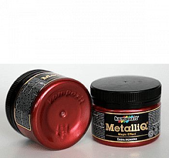 Краска акриловая эмаль Metalliq Kompozit красное вино 0,1 кг Краска акриловая эмаль Metalliq Kompozit красное вино 0,1 кг