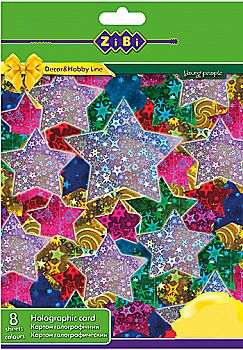 Набор цветного картона, метализ. А4, 8лис. (0453) Набор цветного картона, метализ. А4, 8лис. (0453)