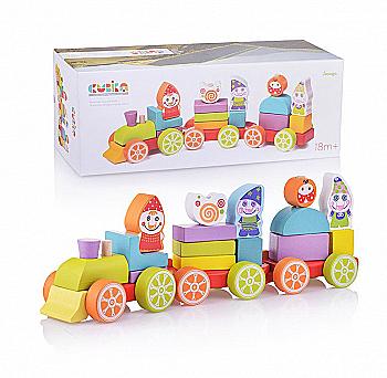 Дерев`яна іграшка Поїзд Скарби гномів LP-4, 12930 Дерев`яна іграшка Поїзд Скарби гномів LP-4, 12930