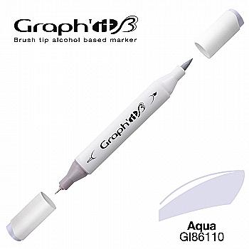 Маркер двосторонній Brushmarker, Вода (6110), GI86110 Graph`it Маркер двосторонній Brushmarker, Вода (6110), GI86110 Graph`it