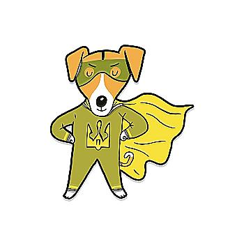 Значок "Суперпес", Gifty, AA-0115150 Значок "Суперпес", Gifty, AA-0115150