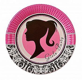 Тарілки "Girls Party", 8 шт, F-181853 Тарілки "Girls Party", 8 шт, F-181853