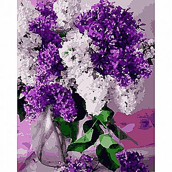 Набір для розпису по номерах 40*50 см "Букет бузку", 953892