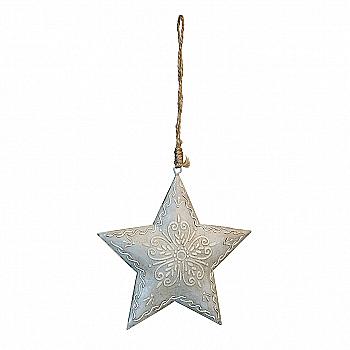 Підвіска НР Зірка метал біла 21*11см, 106752 Підвіска НР Зірка метал біла 21*11см, 106752