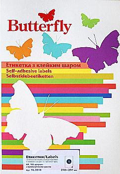 Етикетка самоклеюча А4/30 70*29,6 (100 арк.) "Butterfly", 16.3832 Етикетка самоклеюча А4/30 70*29,6 (100 арк.) "Butterfly", 16.3832