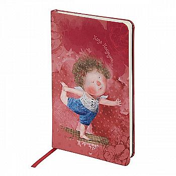 Книга записная Gapchinska А5 96 л, клетка ткань 8406-04-A