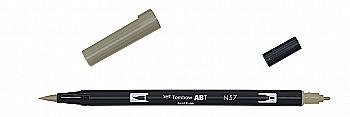 Маркер-блендер двухсторонний ABT BrushPen ABT-N57, тёплый серый-5 ТМ "Tombow" Маркер-блендер двухсторонний ABT BrushPen ABT-N57, тёплый серый-5 ТМ "Tombow"