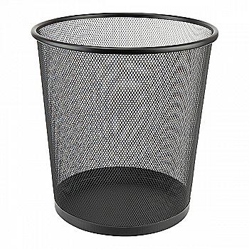 Корзина для паперу метал., чорна, 2119-01-А Корзина для паперу метал., чорна, 2119-01-А