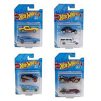 Набір базових автомобілів Hot Wheels, 2 шт, в асорт., FVN40 Набір базових автомобілів Hot Wheels, 2 шт, в асорт., FVN40