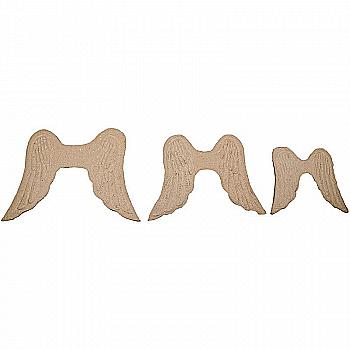 Заготівка з пап’є-маше Рельєфні крила маленькі (h=12 см, b=11 см,) 26510 ТМ "Creativ Company"