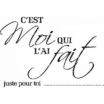 Штамп Вінтаж C`est Moi qui l`ai Fait, 10004086 ТМ "Artemio"