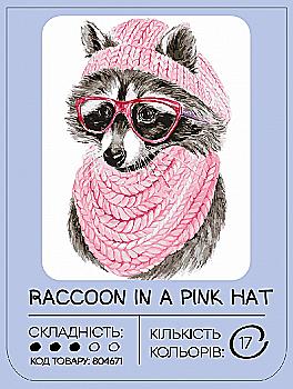 Картина по номерам "Енот в розовой шляпе" 40*50 см, GX41071, ТМ "99IDEAS" Картина по номерам "Енот в розовой шляпе" 40*50 см, GX41071, ТМ "99IDEAS"