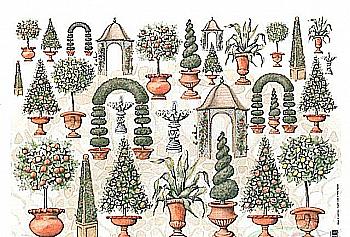 Карта декупажна 019 "Вази" 50х70 см, Maimeri Італія