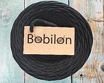 Пряжа трикотажна Bobilon Mini (5-7 мм), графіт Пряжа трикотажна Bobilon Mini (5-7 мм), графіт