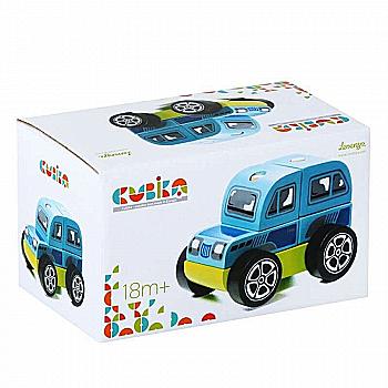 Дерев`яна іграшка Машинка Позашляховик Кубіка, LM-9 Дерев`яна іграшка Машинка Позашляховик Кубіка, LM-9