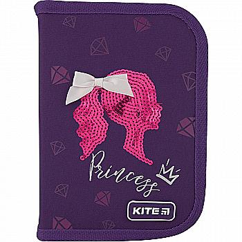 Пенал Kite 622 Princess, 1 отд., 2 отворота, без наполнения, K20-622-7 Пенал Kite 622 Princess, 1 отд., 2 отворота, без наполнения, K20-622-7