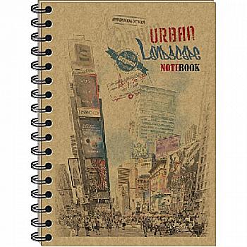 Книжка записная В6 96 л. KRAFT, клетка, боковая пружина, с перфорац. KR6196K Книжка записная В6 96 л. KRAFT, клетка, боковая пружина, с перфорац. KR6196K