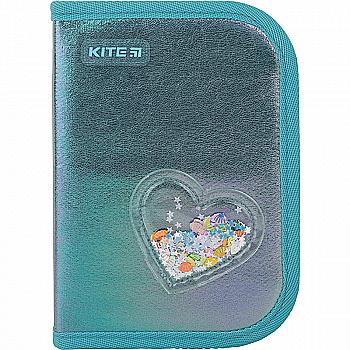 Пенал Kite 622 Shiny, 1 отделение, 2 отворота, без наполнения, К22-622-7 Пенал Kite 622 Shiny, 1 отделение, 2 отворота, без наполнения, К22-622-7