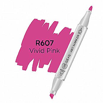 Маркер двухсторонний Vivid Pink - Ярко-розовый, R607, 99IDEAS Маркер двухсторонний Vivid Pink - Ярко-розовый, R607, 99IDEAS