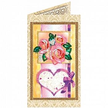 Набор для вышивки бисером "Открытка" С любовью-4