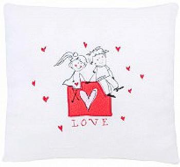 Подушка - валентинка "Закохані", ПД-0214 Подушка - валентинка "Закохані", ПД-0214