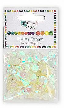 Пайетки круглі 10 гр напівпрозорі, DPCE-017 DpCraft Пайетки круглі 10 гр напівпрозорі, DPCE-017 DpCraft