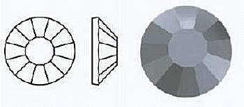 Стразы фольгированные 23980 Hem/497-11-612/JET - ss16 (3,8-4,0 мм, 24 шт) M. C. Rose VIVA12