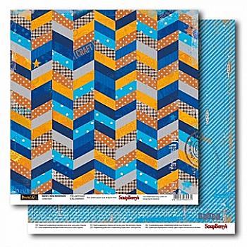 Бумага для скрапбукинга двухсторон Новые приключения басике Маяк