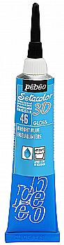 Контур по ткани 3D Setacolor Gloss 20 мл глянцевый, голубой, 557046 Pebeo Контур по ткани 3D Setacolor Gloss 20 мл глянцевый, голубой, 557046 Pebeo