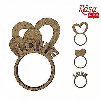 Набор колец для салфеток "Love", 2 шт, 6*8,2 см, ДВП, Rosa Talent Набор колец для салфеток "Love", 2 шт, 6*8,2 см, ДВП, Rosa Talent