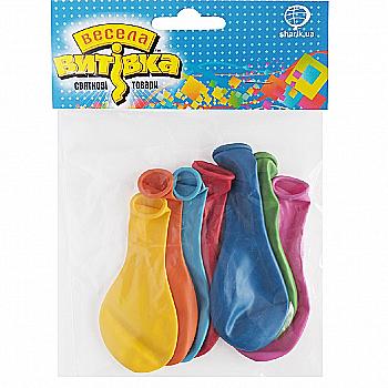 Набір кульок латексних пастель асорті 18 см 7 од, 1111-5104