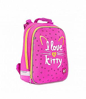 Рюкзак каркасний YES H-12 "I love kitty", 558014 Рюкзак каркасний YES H-12 "I love kitty", 558014