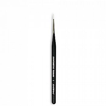 Кисточка Toray «Живопись» 1212 Синтетика круглая № 01 короткая ручка белый ворс