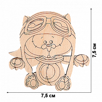 Заготовка деревянная для декорирования, FLC-056