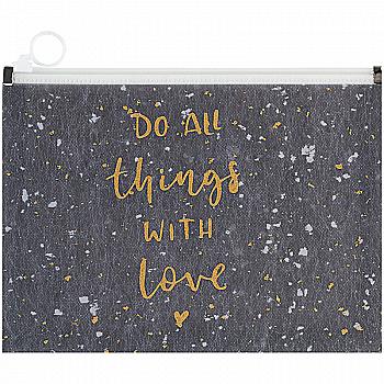 Папка на блискавці А4+, zip-lock, Shade Gray, 1497-13-A