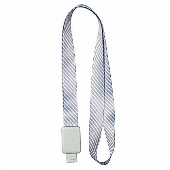 Шнурок для бейджа "Office" з ретрактором, сіра смуга, 4560-28-А