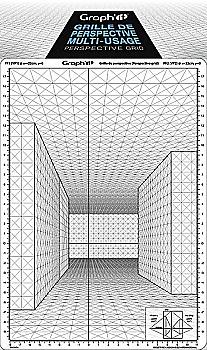 Сітка перспектива Е для замальовок, 26*30,5 см, GI42424 Graph`it Сітка перспектива Е для замальовок, 26*30,5 см, GI42424 Graph`it
