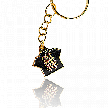 Брелок вишиванка (чорний), 20*18 мм, арт. 052, 1052 Брелок вишиванка (чорний), 20*18 мм, арт. 052, 1052