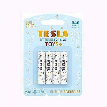 Батарейка TESLA LR03 AAA TOYS BOY лужна (4 шт/бл.) ціна за бл.