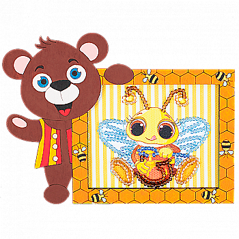 Магніт для вишивання бісером з фігурною рамкою, FLD-014