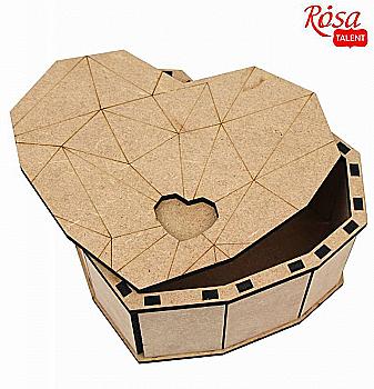Подарункова коробка "Серце", МДФ, 26*21*9 см, Rosa Talent Подарункова коробка "Серце", МДФ, 26*21*9 см, Rosa Talent