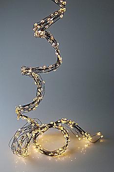 Гирлянда светодиодная LED "Дождь" 480 лампочек больших, 2 м, чёрный провод, 43096 ТМ "Floristik"