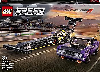 Конструктор Lego "Mopar Dodge. SRT Top Fuel Dragster and 1970 Dodge Challenger", 76904 Конструктор Lego "Mopar Dodge. SRT Top Fuel Dragster and 1970 Dodge Challenger", 76904
