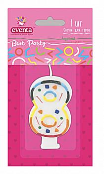Свічка для торту "цифри" 8 EVENTA