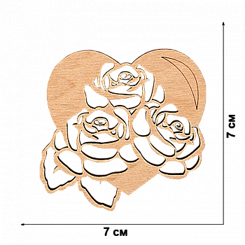 Заготовка дерев`яна для декорування, FLC-446